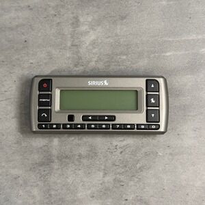 Sirius SV3R Stratus Satellite Radio Receiver Unisex OS Silver Black Portable
